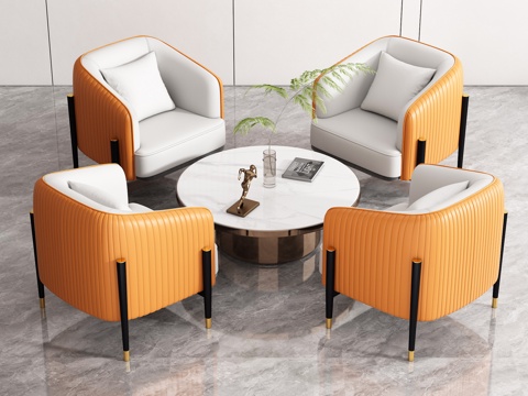 negotiation sofa combination sales office reception negotiation area hotel lobby leisure table and chair combination tea