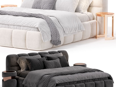 Modern Affordable Luxury Style Double Bed Collection