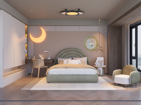 Modern Minimalist kids Bedroom