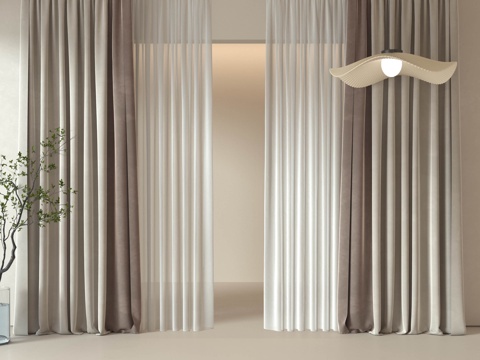 Modern Curtain Cream Style Curtain Curtain Curtain Wabi-sabi Style Curtain Living Room Curtain Bedroom Curtain