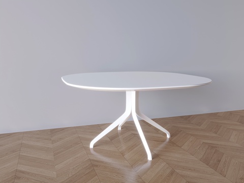 Nordic Cream Solid Wood Round Table and Chair Tea Table