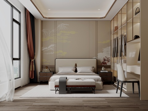 New Chinese bedroom