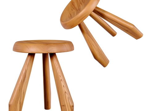 Modern log seat low stool decoration