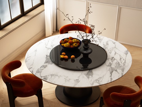 Modern Italian Dining Table and Chair Modern French Dining Table and Chair Combination