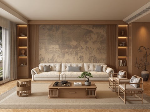 New Chinese Living Room