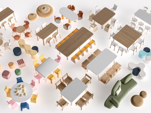 Modern kids Table&Chair Children's Furniture Kindergarten Tables and Chairs