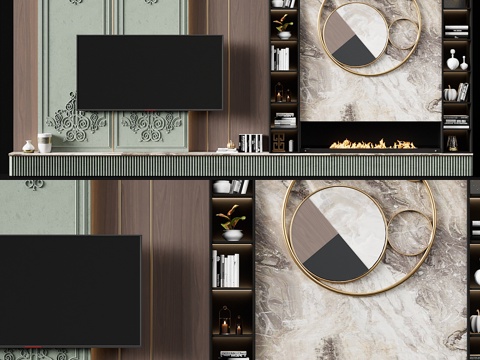 Modern Affordable Luxury Style TV Wall