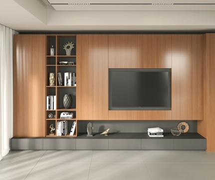 Modern TV Wall TV Sofa Background Wall Living Room Background Wall