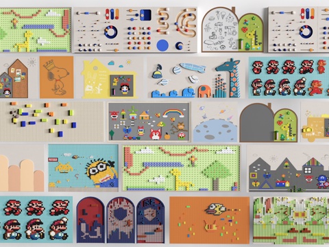 Modern children's Wall Kindergarten background wall Children's culture wall