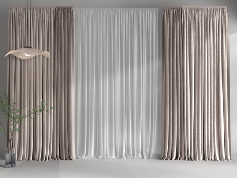 Modern Curtain Cream Style Curtain Curtain Curtain Wabi-sabi Style Curtain Living Room Curtain Bedroom Curtain