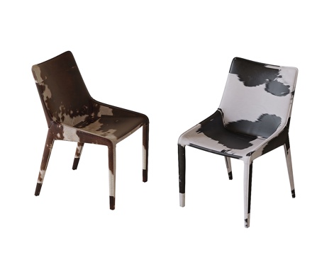 Modern Cow Leather Dining Chair