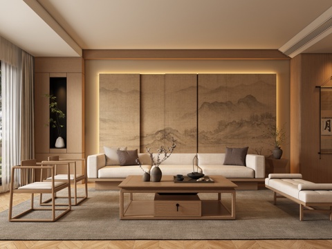 New Chinese Living Room