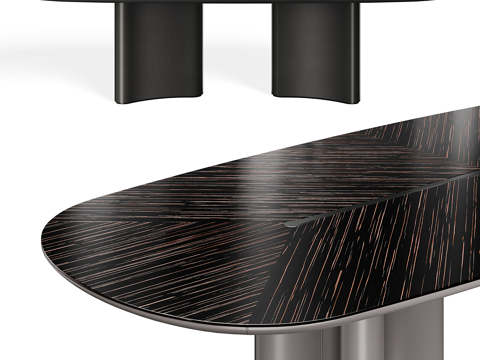 Modern Italian Affordable Luxury Style FIFTYFOURMS Dining Table