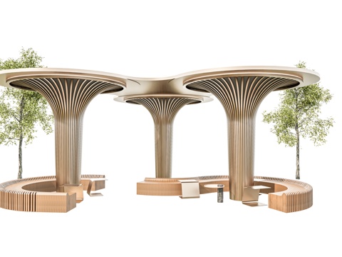 Modern Corridor Frame Landscape Leisure Corridor Frame Sunshade Corridor Frame Landscape Seat Outdoor Seat Ecological Corridor Frame