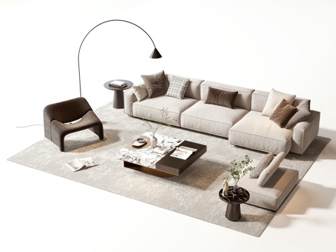 Modern sofa coffee table group