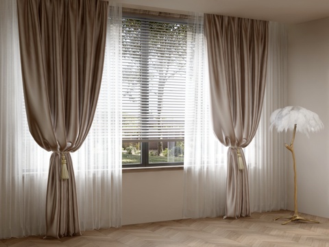 American French Curtain Screen Venetian Blinds