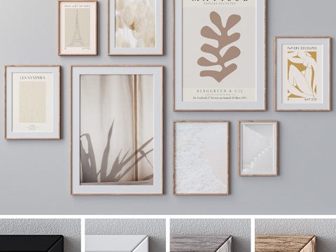 Modern Cream Style Hanging Picture Photo Wall