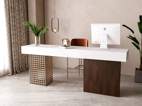 Modern office desk and chair combination