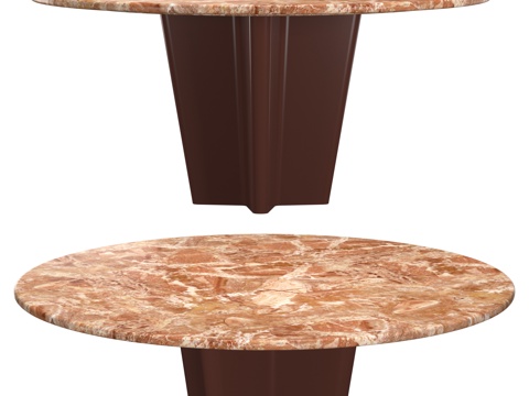 Middle-style marble round dining table