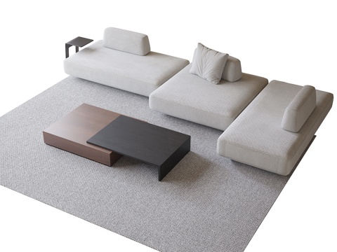 Modern Sofa Coffee Table Combination Multiplayer Sofa Coffee Table