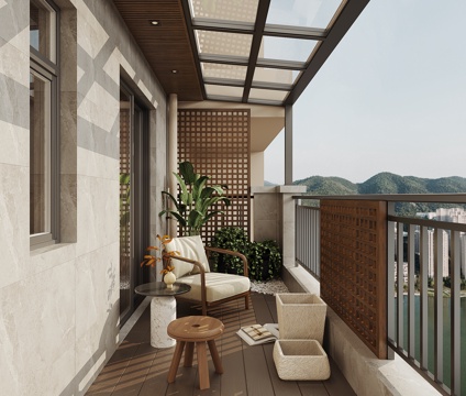 Modern leisure balcony