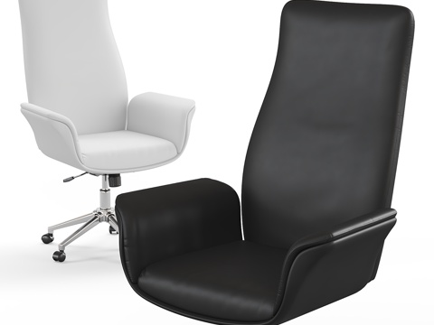 Modern High Back Leather Office Chair