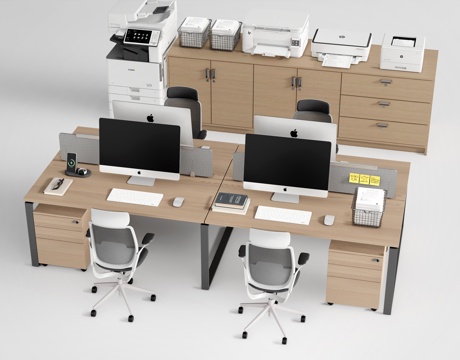 Modern Office Desk and Chair Combination Staff Office Desk and Chair Supervisor Station Desk and Chair Filing Cabinet