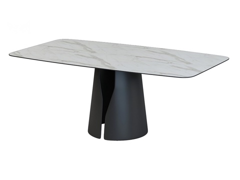 Modern Italian Gio Rock Plate Dining Table