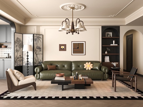 French Living Room Sofa Combination