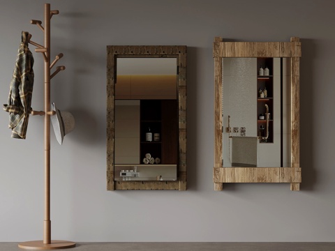 Wabi-sabi Style Mirror Middle Mirror Hanger