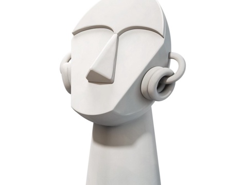 Modern abstract figure statue