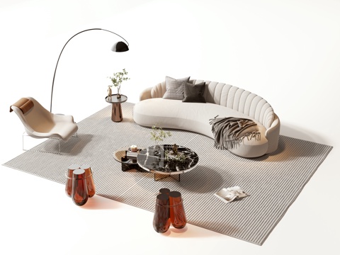 Modern sofa coffee table group