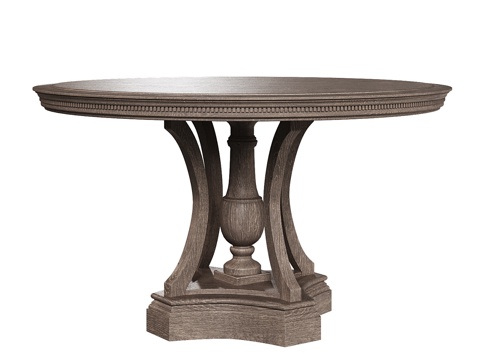 American OM solid wood round dining table