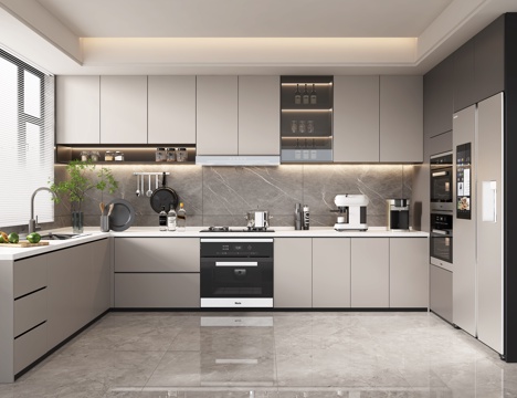 Cream Style kitchen 3D model