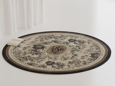 French Carpet Round Carpet