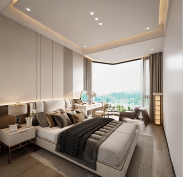 Modern Affordable Luxury Style Master Bedroom