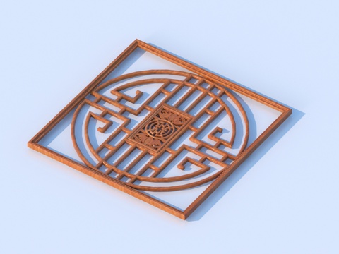 Cut-out window, lattice window, cut-out window, relief wood carving