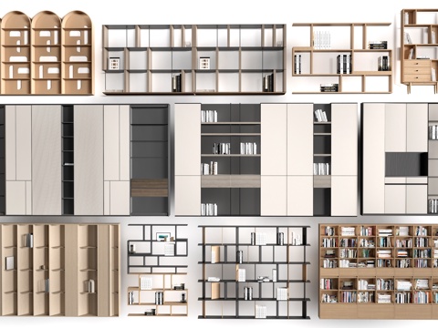 Modern Bookshelf Bookcase Storage Rack Decorative Rack Display Rack