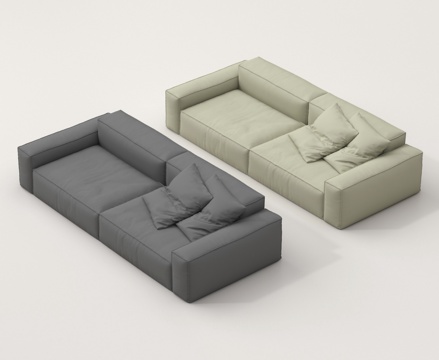 Double sofa sofa pillow