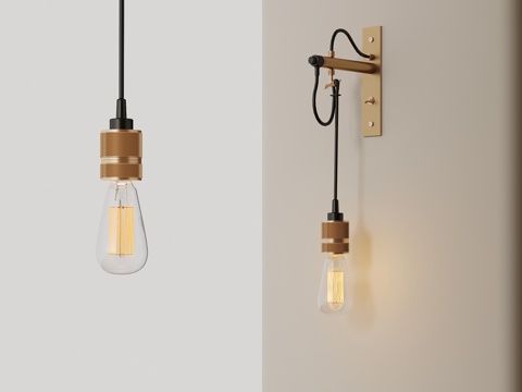 Industrial wind wall lamp chandelier