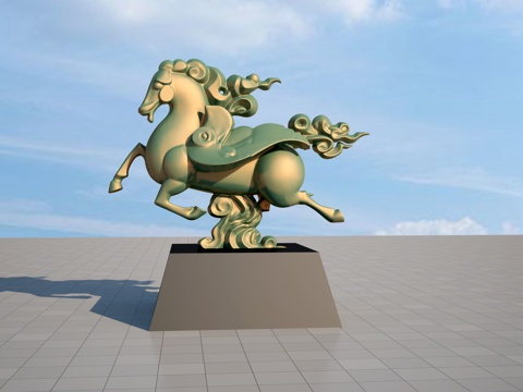 Ruyi Horse Sculpture