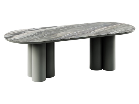 Modern Italian TOWNSVILLE Rock Plate Dining Table