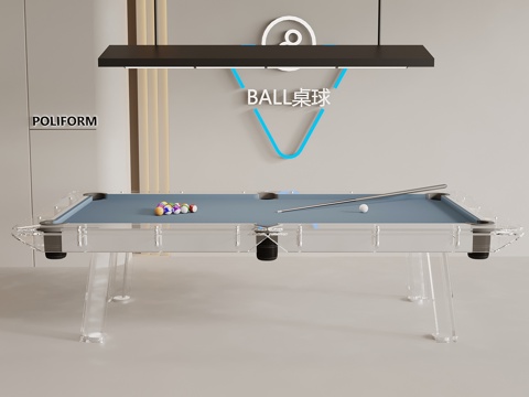 Modern billiard table crystal pool table