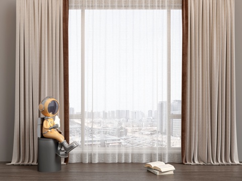 Modern Curtain Window Screen