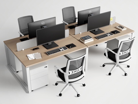 Modern Office Desk and Chair Combination Workstation Computer Desk and Chair Public Office Office Chair