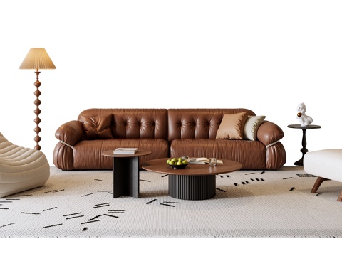 French sofa and coffee table combination