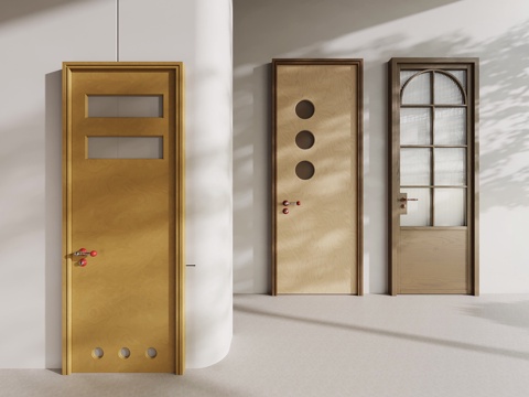 Mid-century Style single door dopamine door