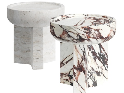 Modern Italian Henry Marble Side