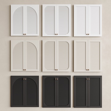 Modern Shutter Door Shutter Shutter Shutter Shutter Shutter Shutter Shutter Door Panel Shoe Cabinet Shutter Curved Shutter