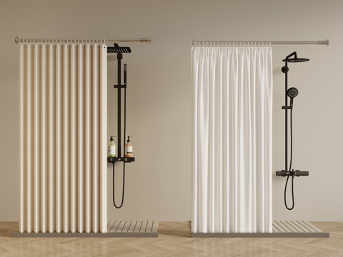 Modern shower curtain curtain